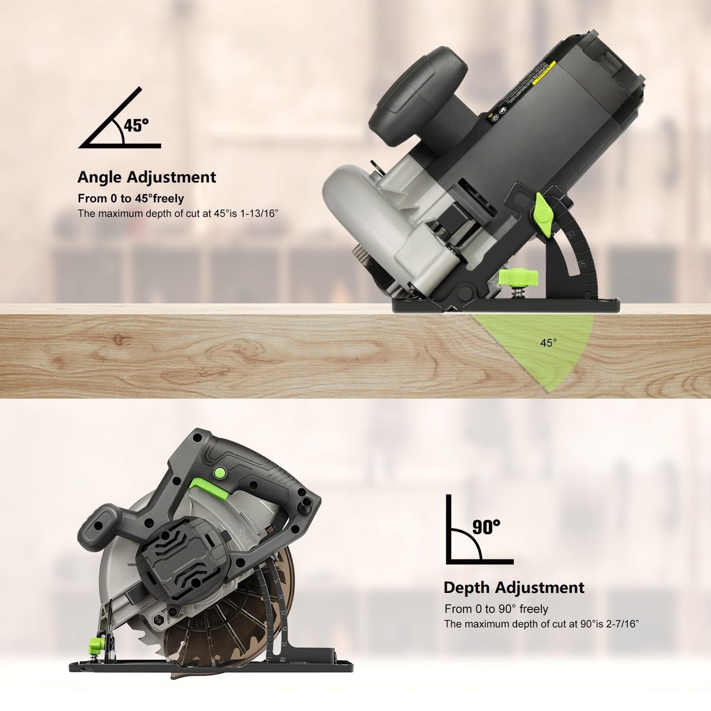 GALAX PRO 11 Amp Circular Saw for Wood Cutting