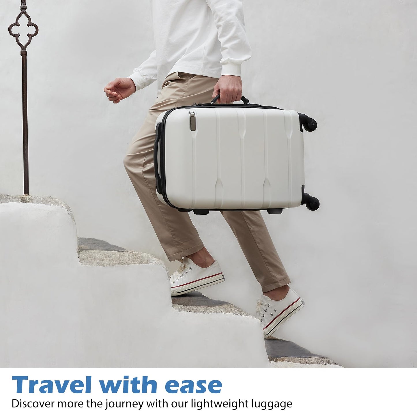 Coolife 28" Expandable Spinner Luggage with TSA Lock