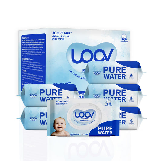 384 Count Hypoallergenic Baby Wipes for Sensitive Skin