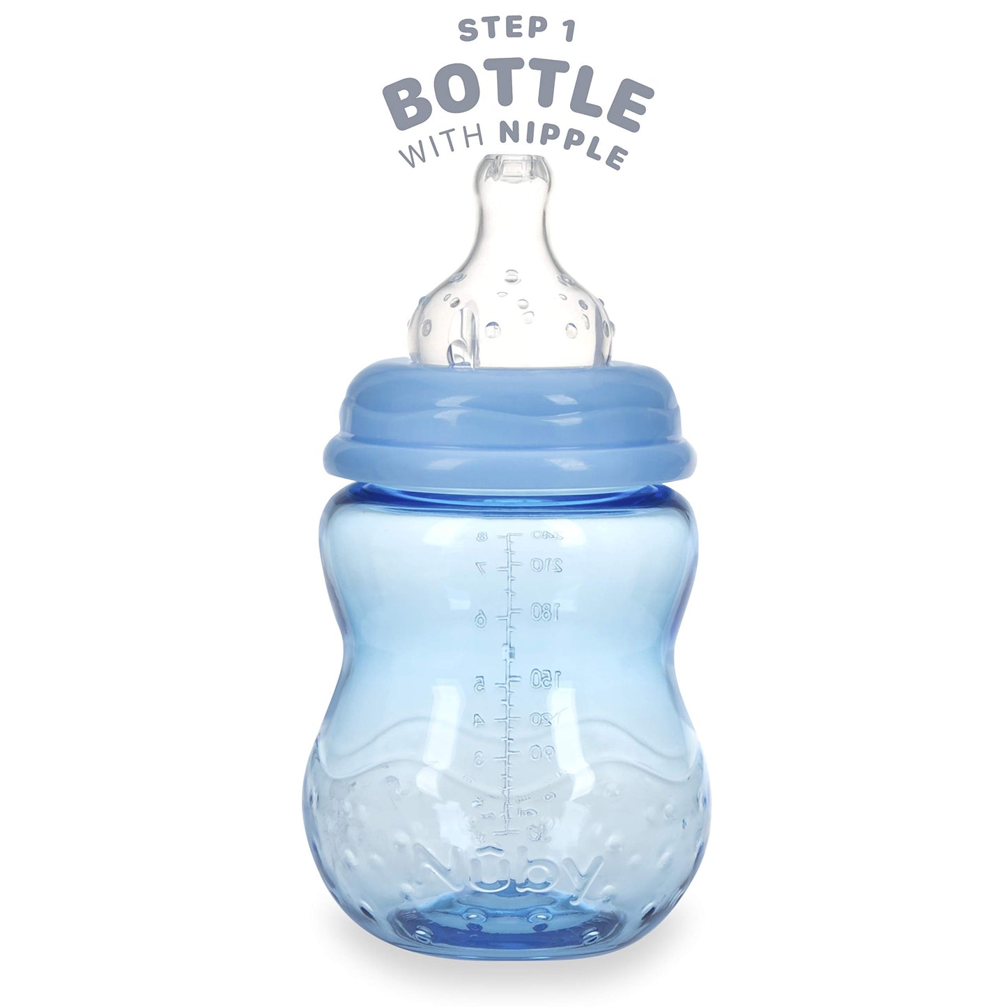Nuby 3-in-1 Baby Bottle Training Cup - 8 Oz
