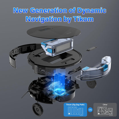 Tikom Robot Vacuum and Mop Combo with App