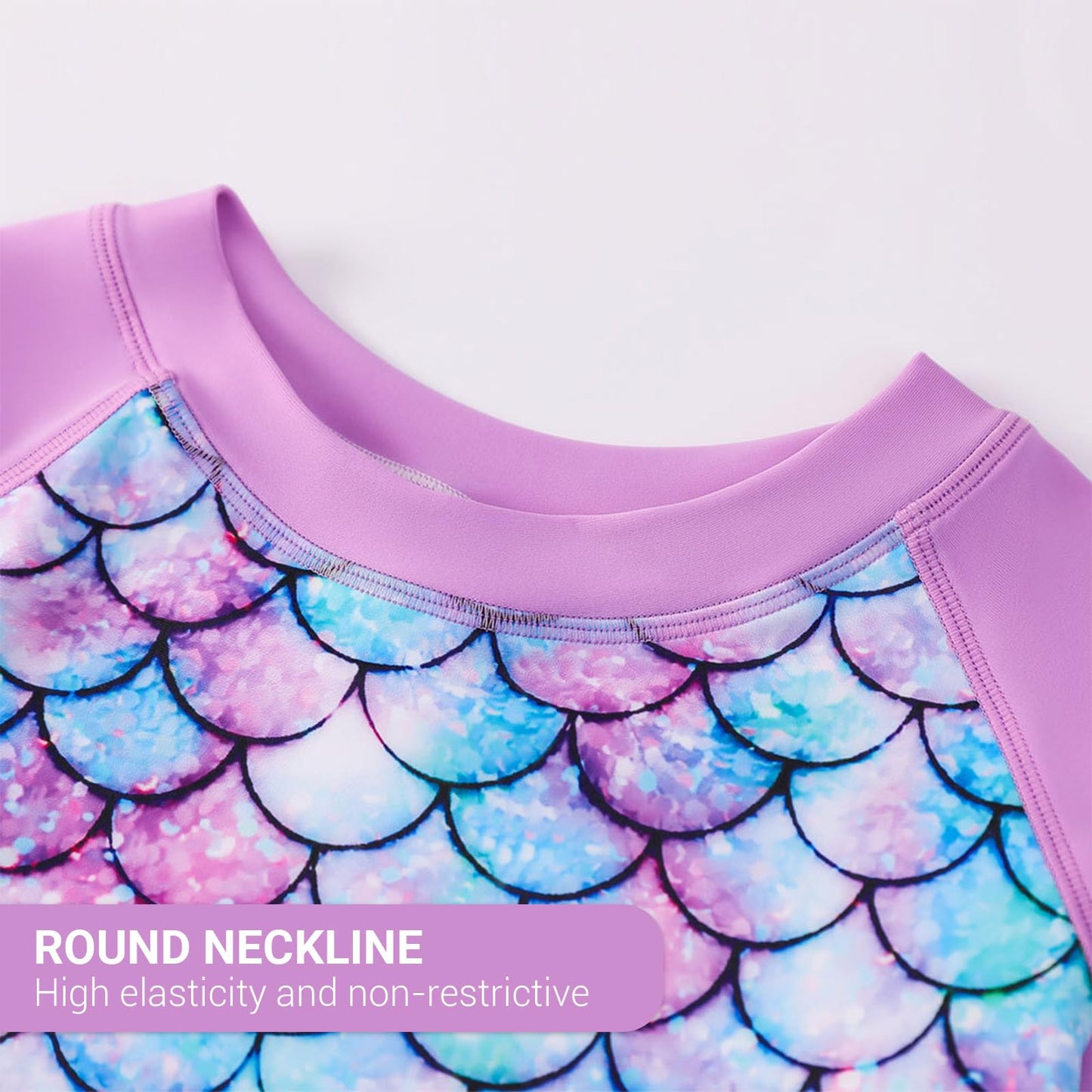 Girls Long Sleeve Rash Guard Swim Set