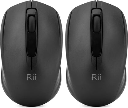 Rii Wireless Mouse 2.4G USB Dongle - 2-Pack