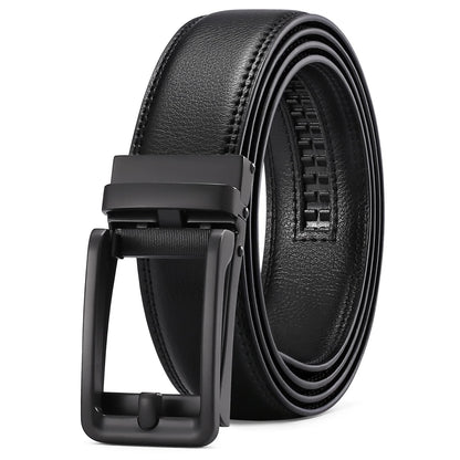 SENDEFN Men's Leather Casual Belt with Click Buckle
