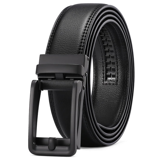 SENDEFN Men's Leather Casual Belt with Click Buckle