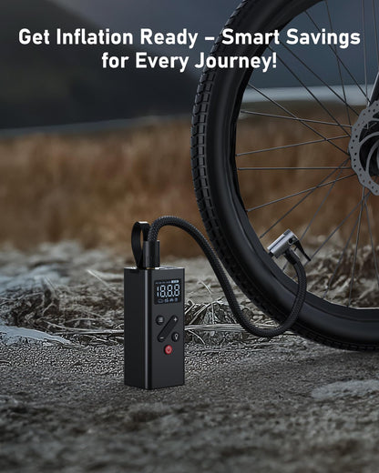 Portable Tire Inflator with Digital Pressure Gauge