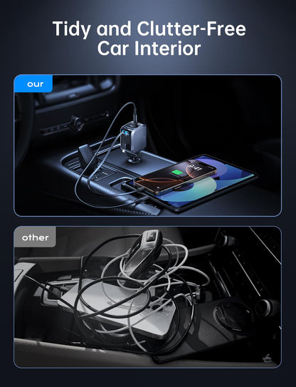 72W Fast Charging USB C Car Charger