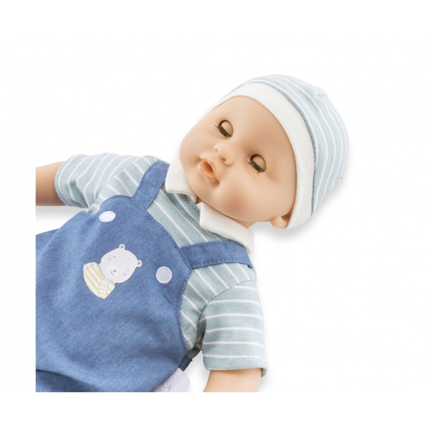 Corolle Bébé Calin Mael Boy Baby Doll - 12" Soft Body Doll with Blue Outfit, Sleeping Eyes That Open and Close, Vanilla Scented, Mon Premier Poupon Collection for Ages 18 Months and up