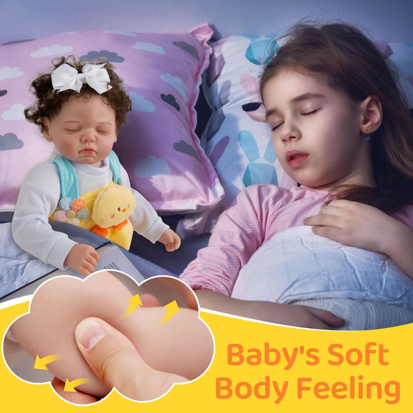 Lifelike 18-Inch Reborn Baby Doll with Accessories