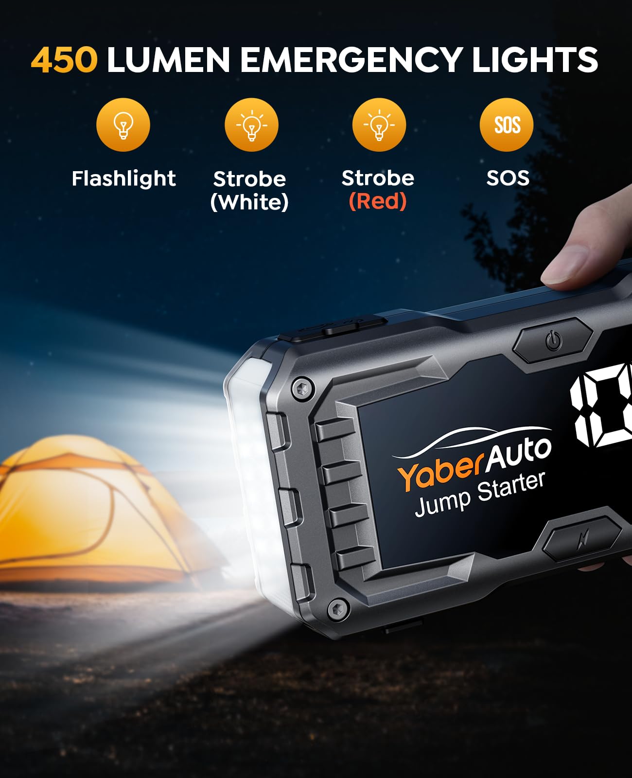 YaberAuto 4000A Portable Car Jump Starter