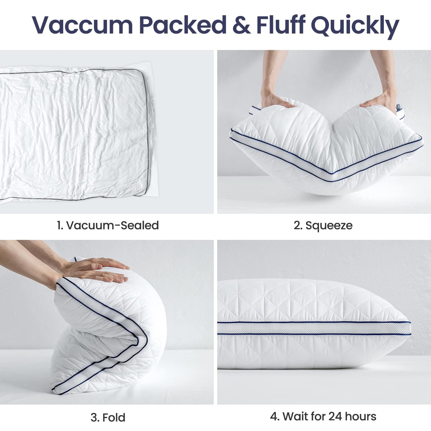 2 Pack BedStory Cooling Bed Pillows for Sleepers