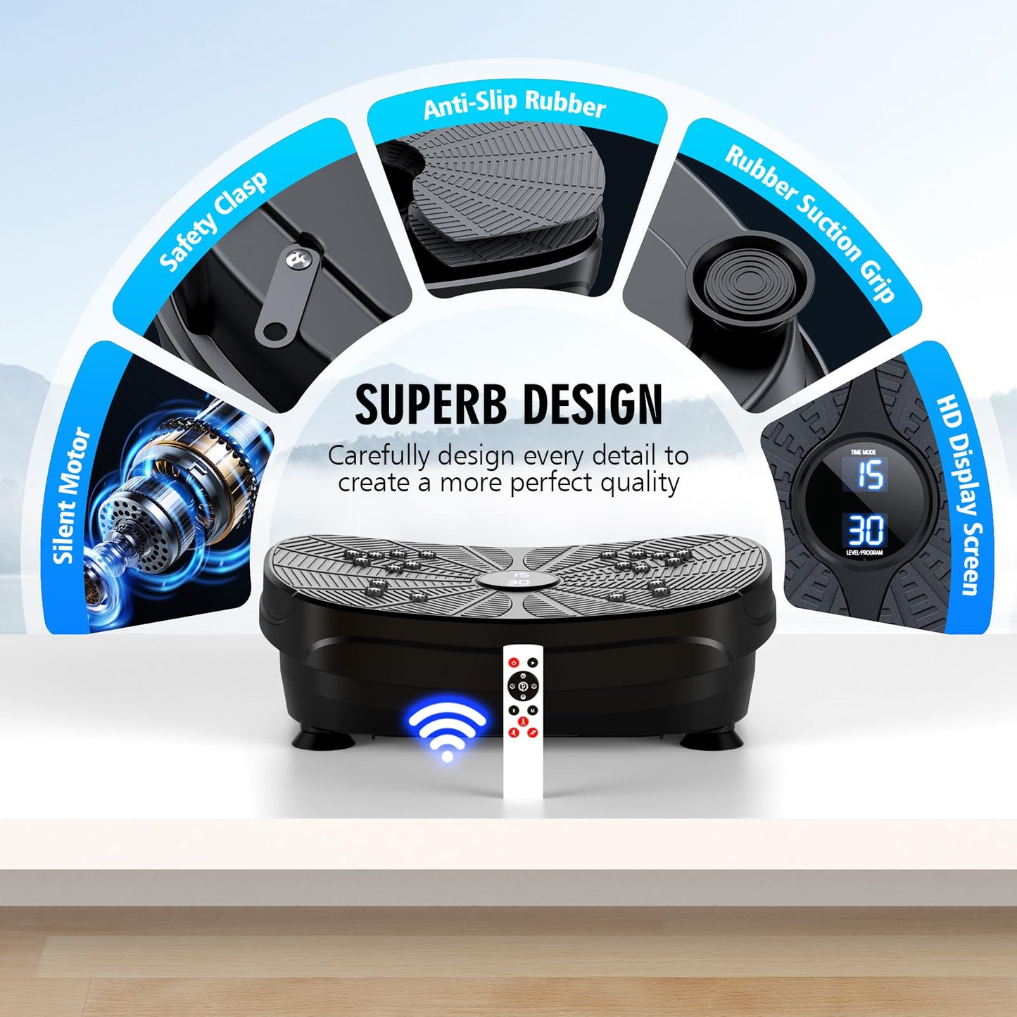 LERTIN Compact Vibration Plate for Weight Loss