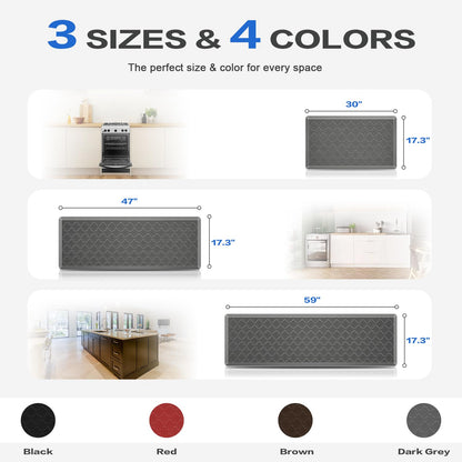 Anti-Fatigue Kitchen Mat by Villsure - 1/2 Inch Thick