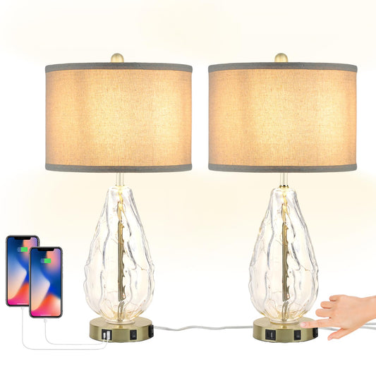 Dimmable Touch Control Table Lamps Set of 2