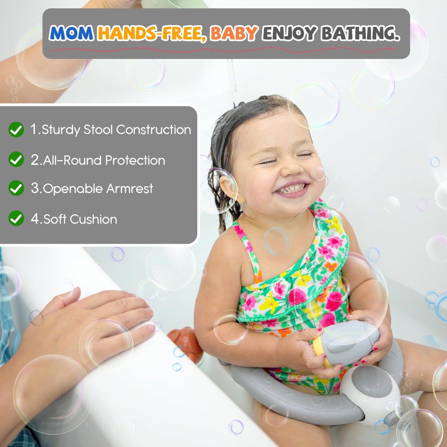 Baby Bath Seat with Suction Cups by TOSGN