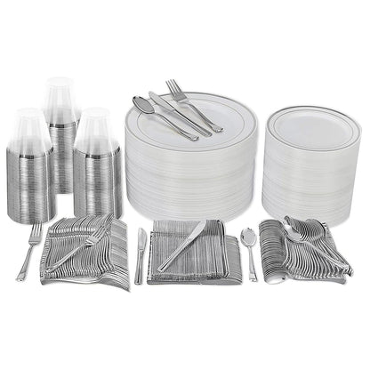 600 Piece Prestee Dinnerware Set for 100 Guests