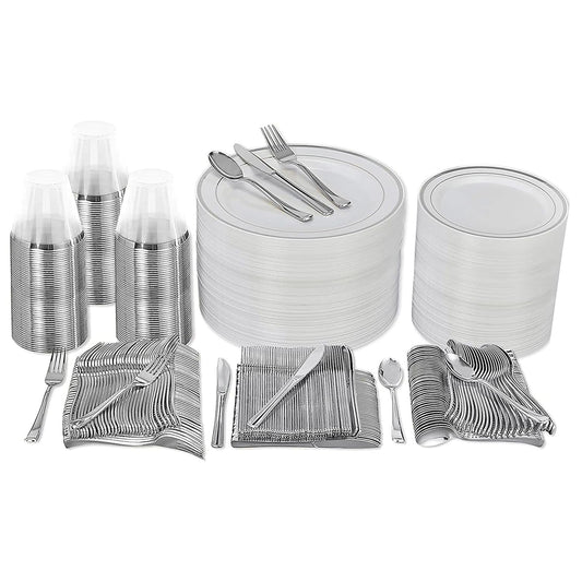 600 Piece Prestee Dinnerware Set for 100 Guests