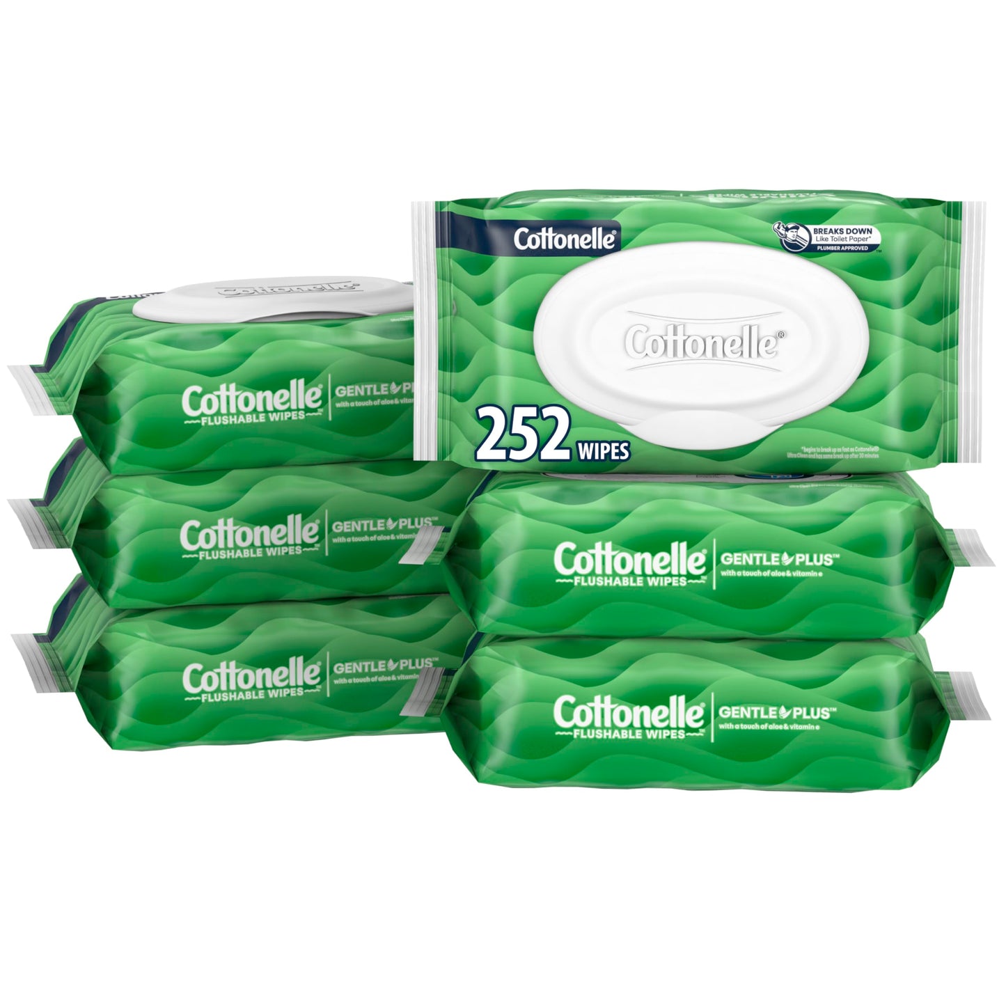 Cottonelle GentlePlus Flushable Wipes with Aloe