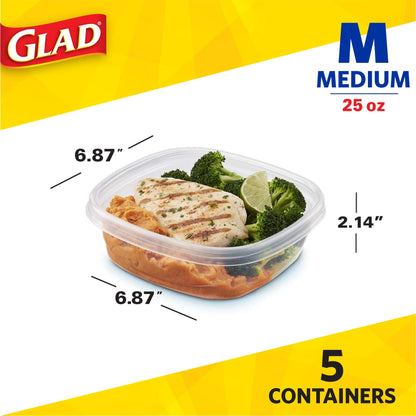 GladWare Medium Food Storage Containers, 10 Count