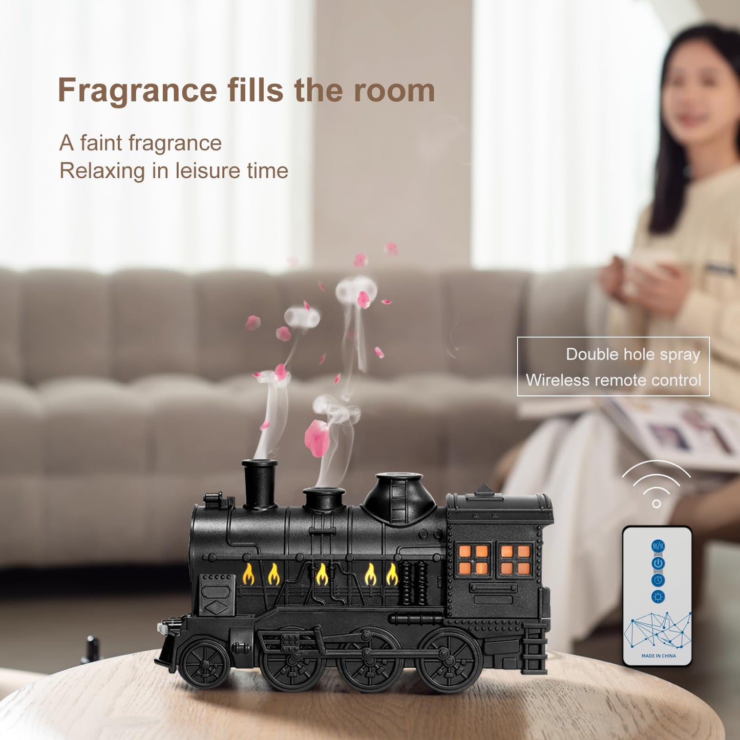 300ml HIROGA Cool Mist Aroma Diffuser with Remote