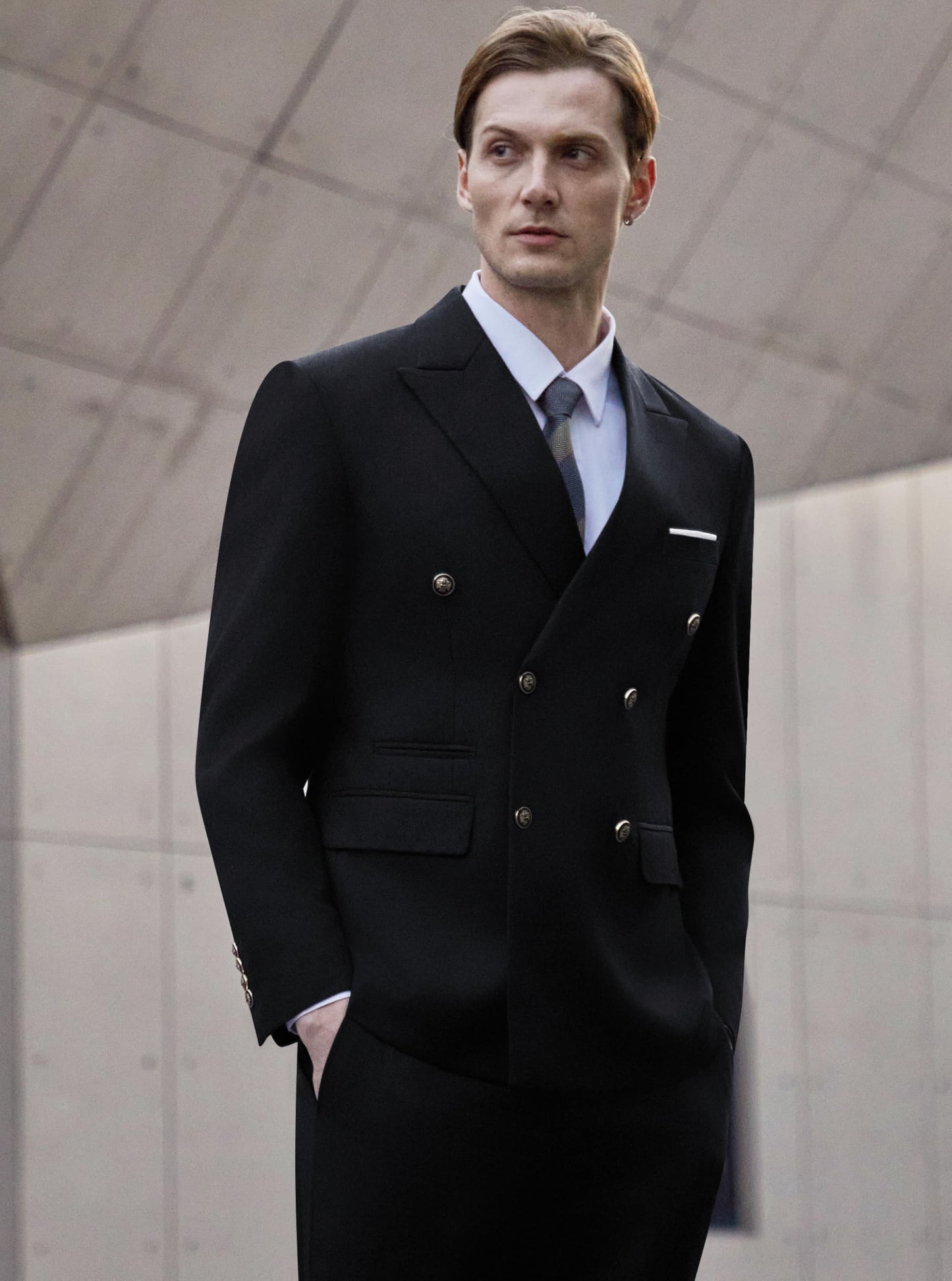 WULFUL Men's Slim Fit Tuxedo Suit Set
