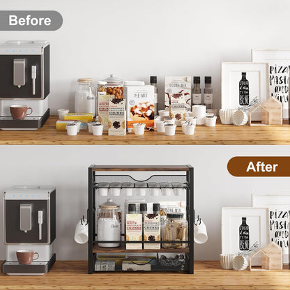 70 K Cup Holder Coffee Organizer with Hooks