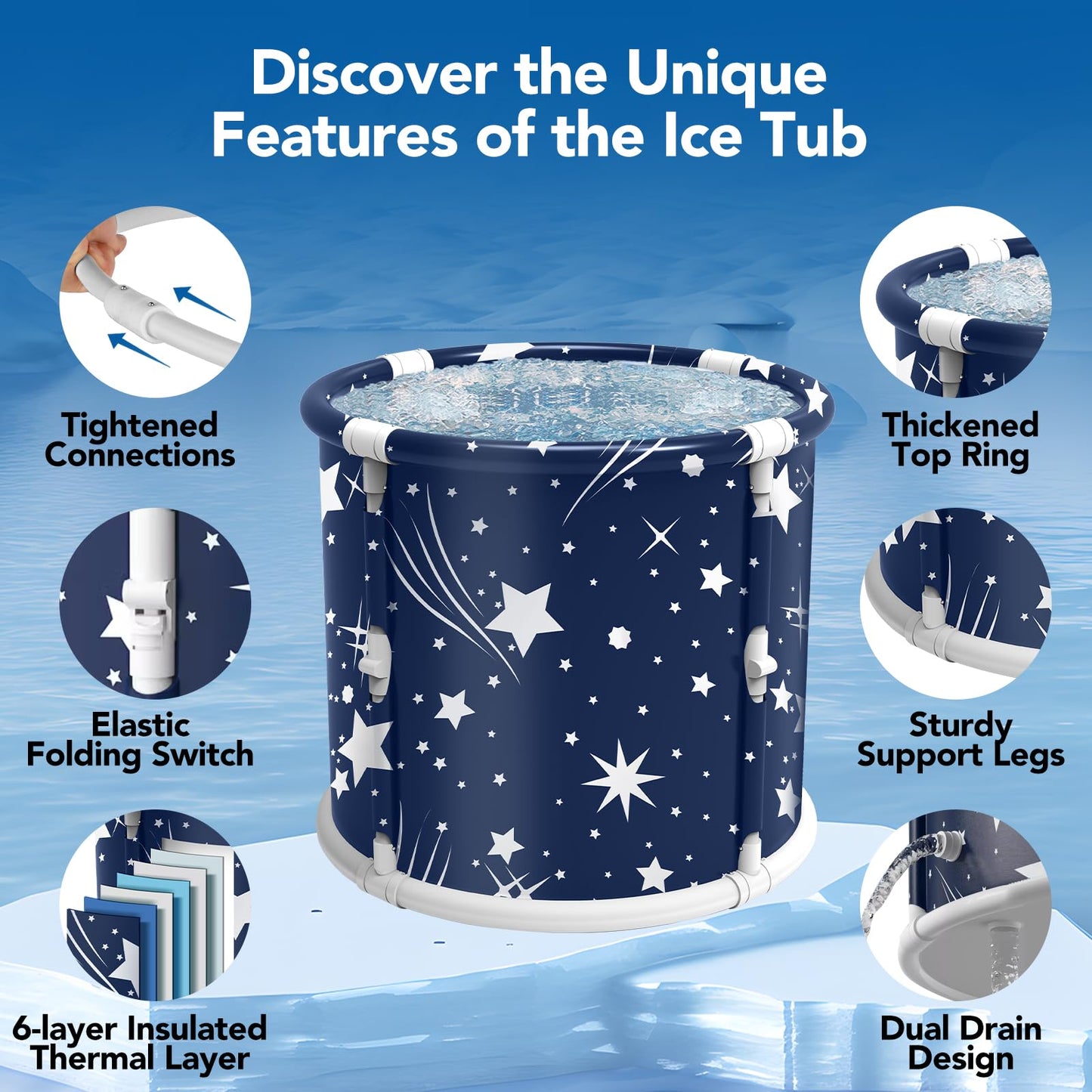 Portable Cold Plunge Tub for Recovery Therapy