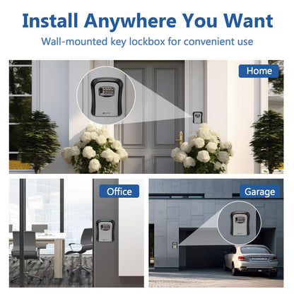 4-Digit Key Lock Box for Home Security