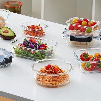 18-Piece Glass Food Storage Containers Set