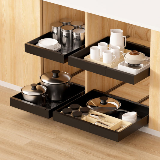2 Pack Expandable Kitchen Cabinet Organizer