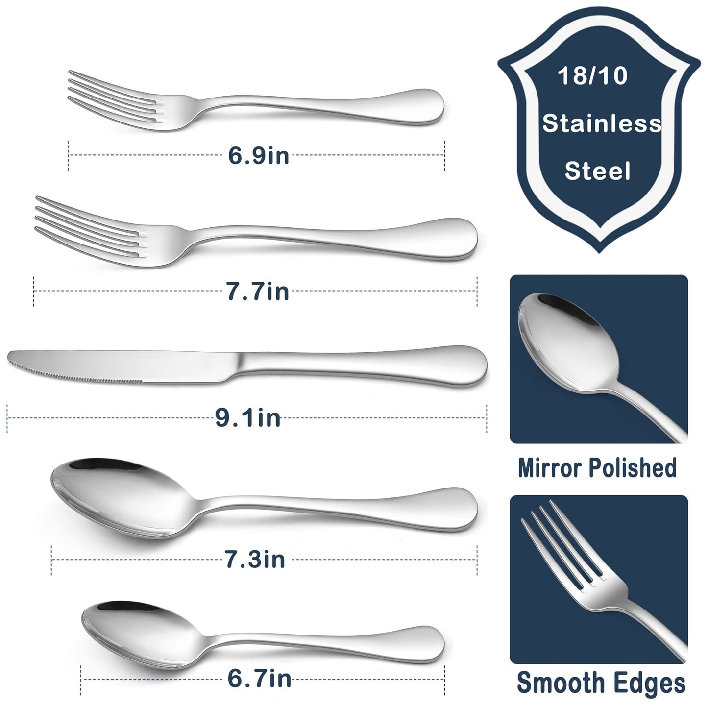 20-Piece HaWare Stainless Steel Flatware Set