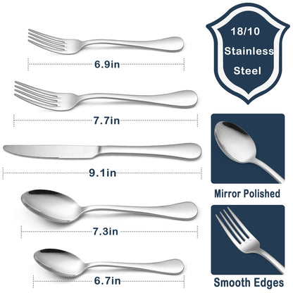 20-Piece HaWare Stainless Steel Flatware Set