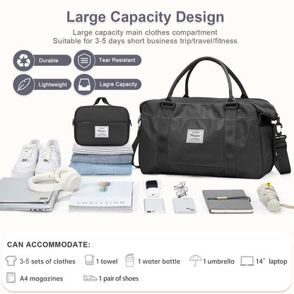 Travel Duffel Bag with Laptop Compartment