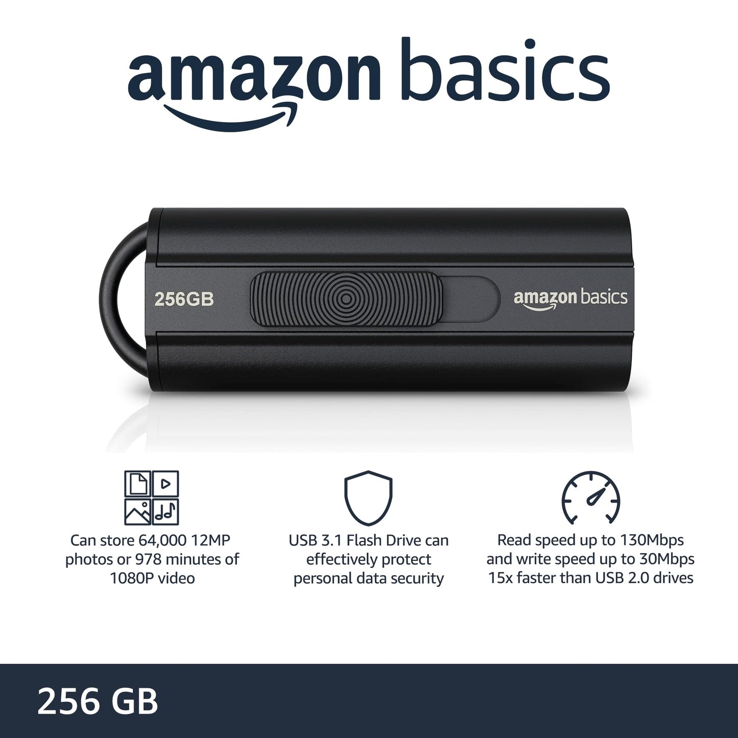 256GB Amazon Basics USB 3.1 Flash Drive