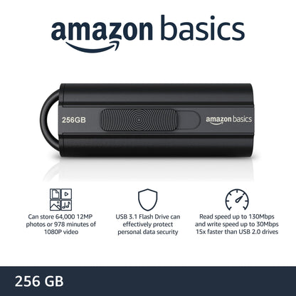 256GB Amazon Basics USB 3.1 Flash Drive