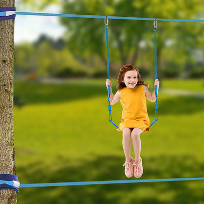 Ninja Warrior Obstacle Course for Kids 2× 52FT