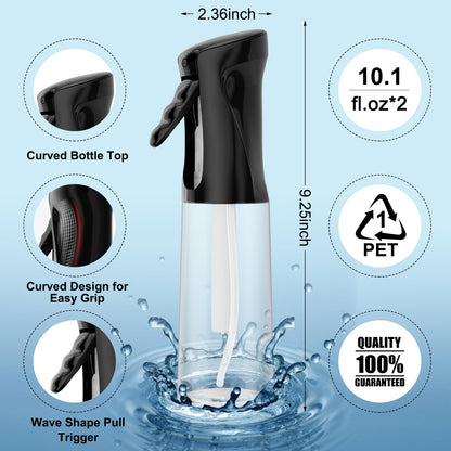 2 Pack Continuous Spray Bottles for Hair