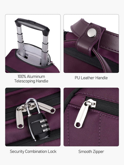 16-Inch Underseat Rolling Luggage for Travel