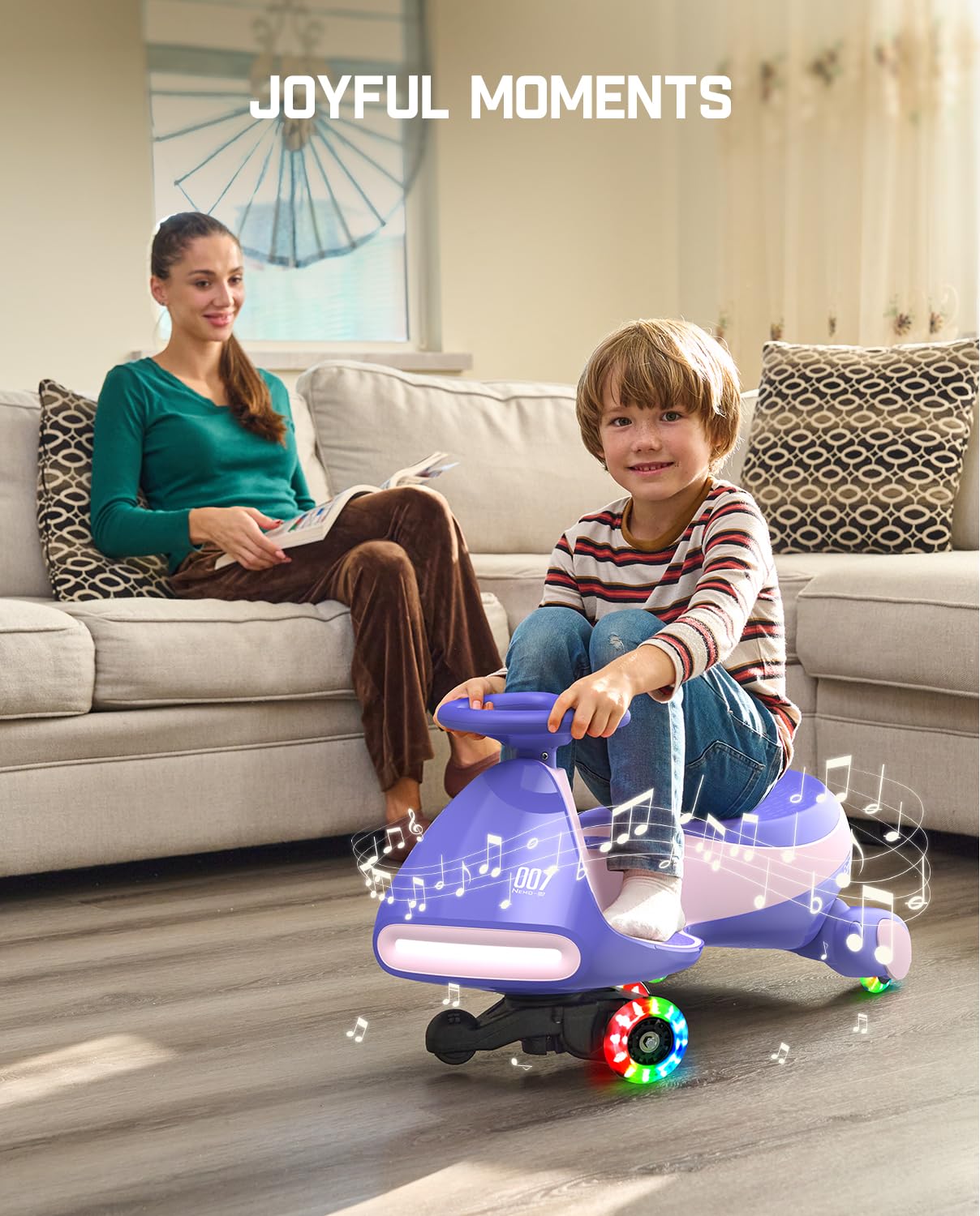 Electric Wiggle Car with Rechargeable Battery