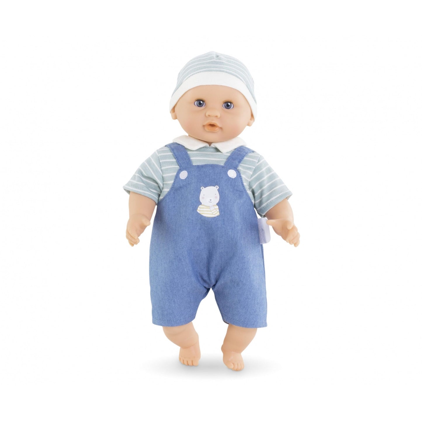 Corolle Bébé Calin Mael Boy Baby Doll - 12" Soft Body Doll with Blue Outfit, Sleeping Eyes That Open and Close, Vanilla Scented, Mon Premier Poupon Collection for Ages 18 Months and up