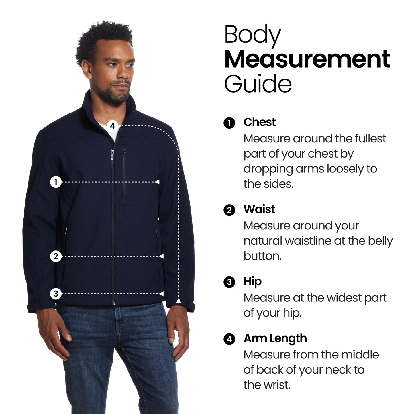 Weatherproof Water Resistant Softshell Jacket for Men