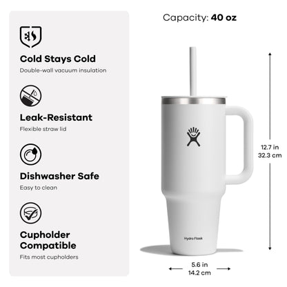 40 Oz Hydro Flask Travel Tumbler
