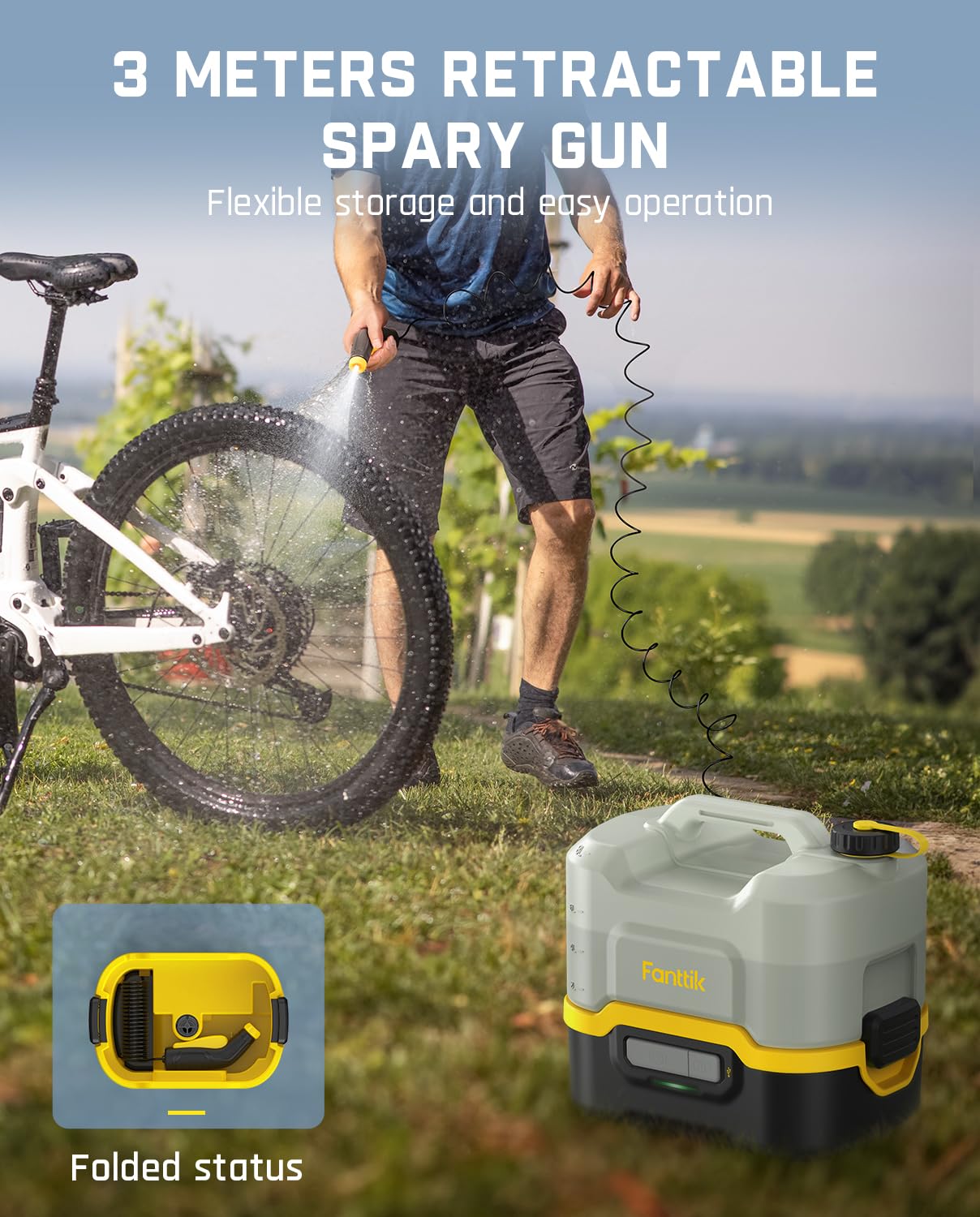 Portable Electric Sprayer by Fanttik, 2.1Gal Tank