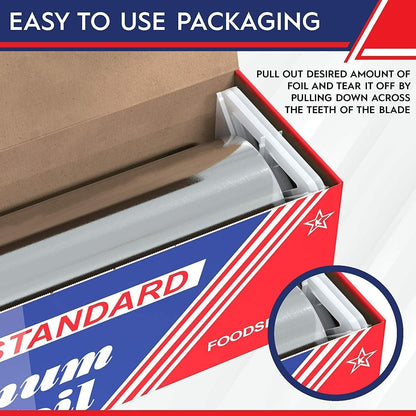 UPDATE: DEAD ❗ 12" X 1000' Aluminum Foil Roll wtih Blue Nitirle Gloves Combo Pack (6 Rolls)