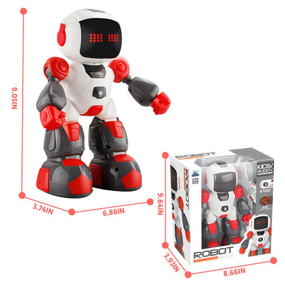 TNOIE Robot Toys for Kids, Programmable Toys Robot with LED Eyes and Recording Function, Cool Toys Birthday Christmas Children's Day Gift for Boys Girls Age 3 4 5 6 7
