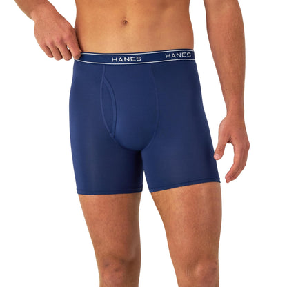 Hanes Men's Moisture-Wicking Boxer Briefs, 6-Pack