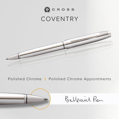 Cross Polished Chrome Ballpoint Pen for Professionals