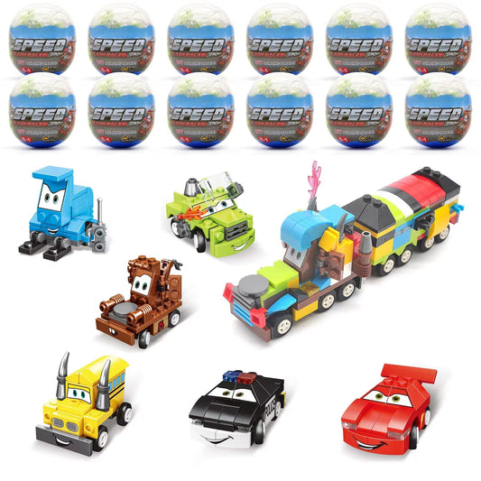 12 Pack Surprise Easter Eggs with Vehicles