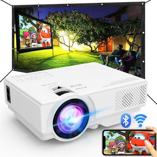 1080P Mini WiFi Bluetooth Outdoor Projector