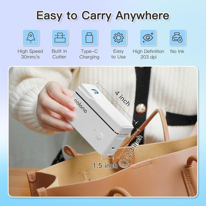 POLONO Portable Bluetooth Label Maker for Organizing